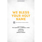 We Bless Your Holy Name SATB choral sheet music cover